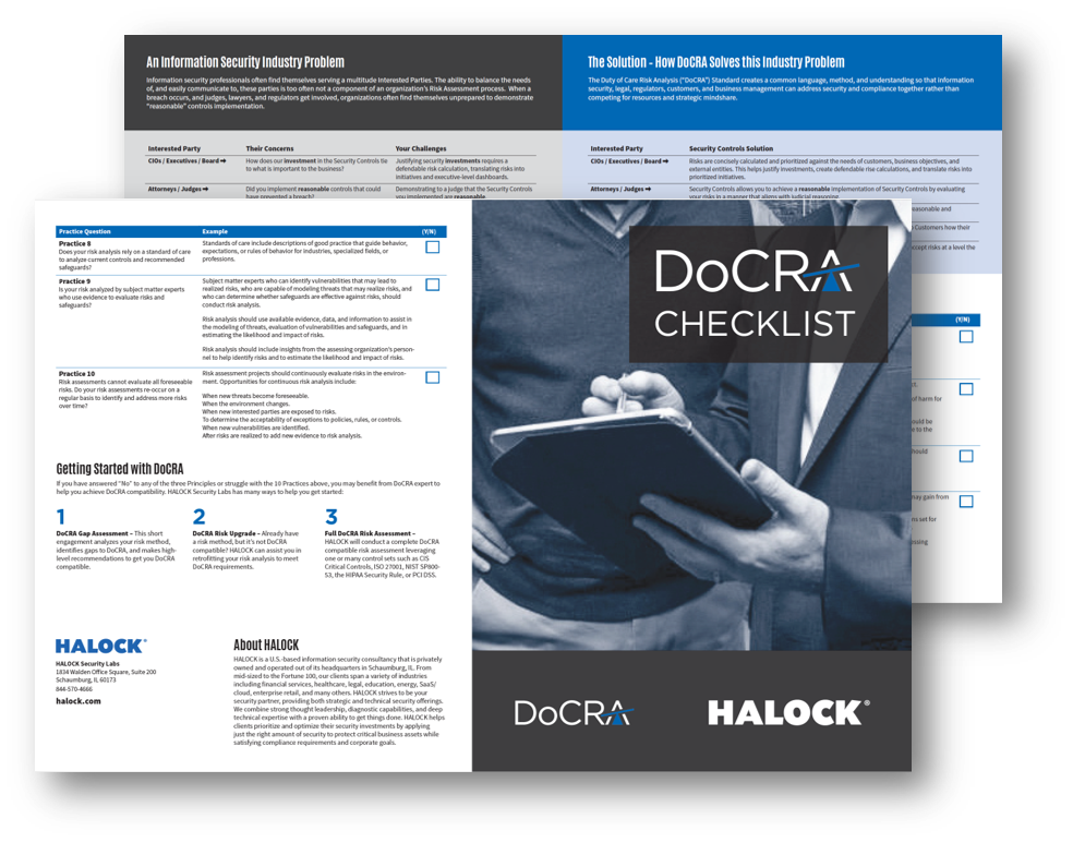 DoCRA-Checklist Cyber Security Checklist Duty of Care Risk