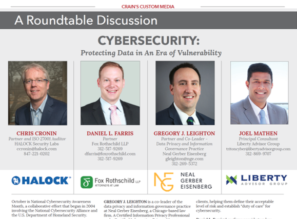 Cybersecurity-Roundtable-CRAINS-HALOCK-Screenshot cybersecurity