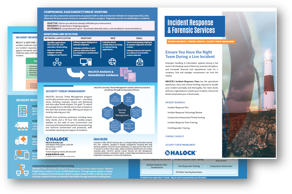 HALOCK-Incident-Response-Forensic-Services Incident Response Forensic Risk