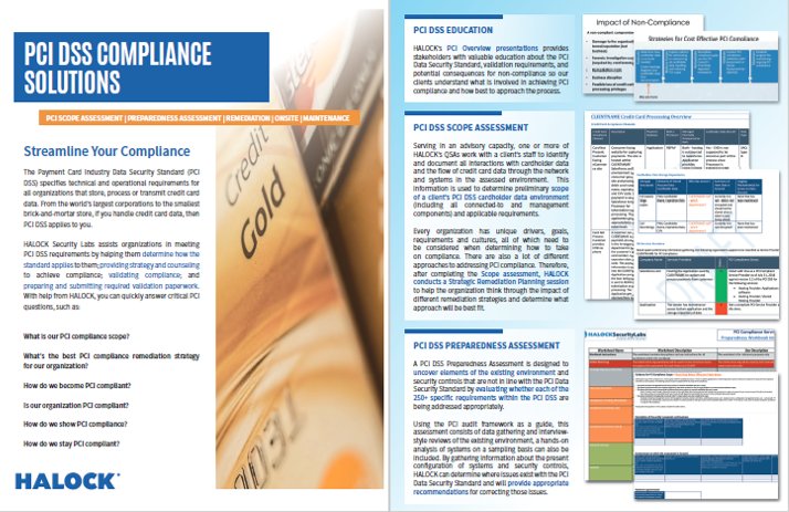 HALOCK-PCI-DSS-Compliance PCI Compliance Security Risk